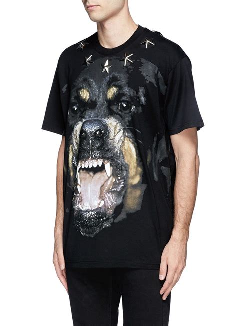 givenchy rottweiler t shirt stars|givenchy hdg t shirt.